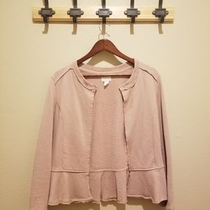 Caslon blush pink jacket/cardigan